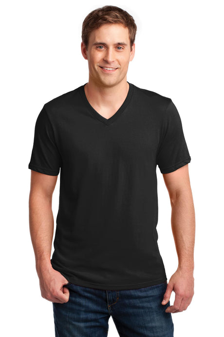 Anvil Men's   100% Combed Ring Spun Cotton V-Neck T-Shirt