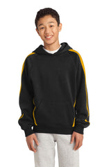 Sport-Tek Youth   Sleeve Stripe Pullover Hooded Sweatshirt-1