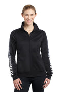 Sport-Tek Women's   Dot Sublimation Tricot Track Jacket