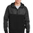Sport-Tek Men's   Embossed Hybrid Full-Zip Hooded Jacket