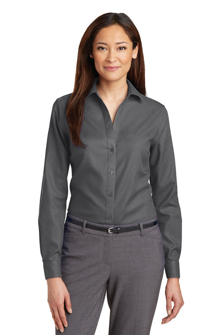 Red House Women's Non-Iron Diamond Dobby Shirt. RH77 Red House