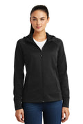 Sport-Tek Women's   Rival Tech Fleece Full-Zip Hooded Jacket-1