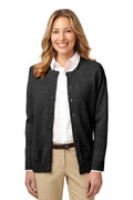 Port Authority Women's   Value Jewel-Neck Cardigan Sweater-1