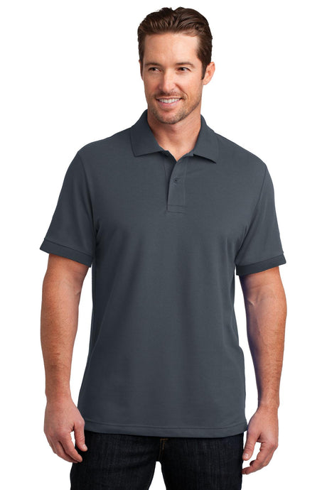 District  Made   Men's Stretch Pique Polo
