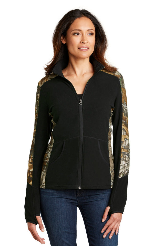 Port Authority Women's   Camouflage Microfleece Full-Zip Jacket