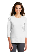 Port Authority ®  Women's Modern Stretch Cotton 3/4-Sleeve Scoop Neck Shirt