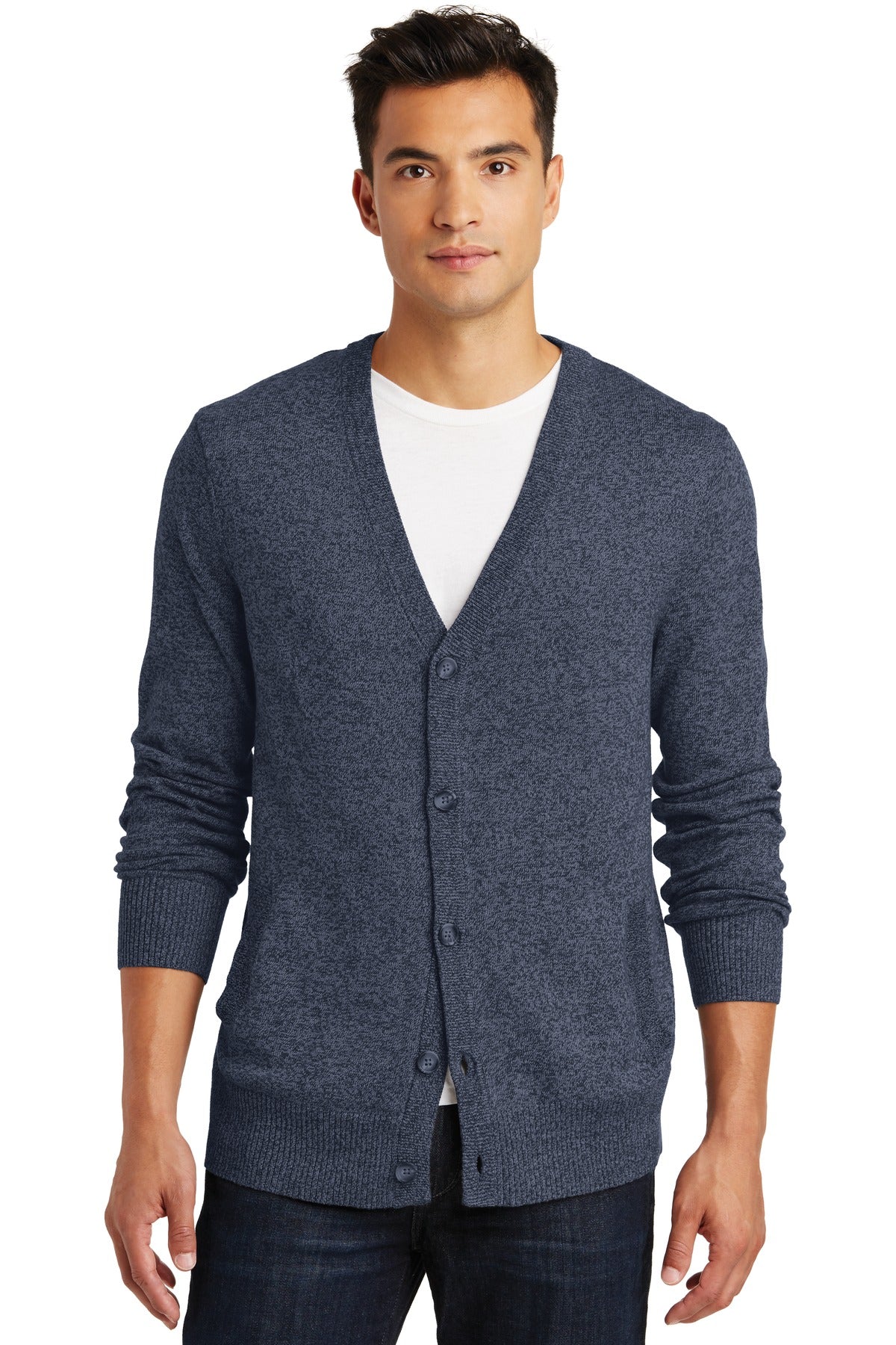 District  Made   Men's Cardigan Sweater