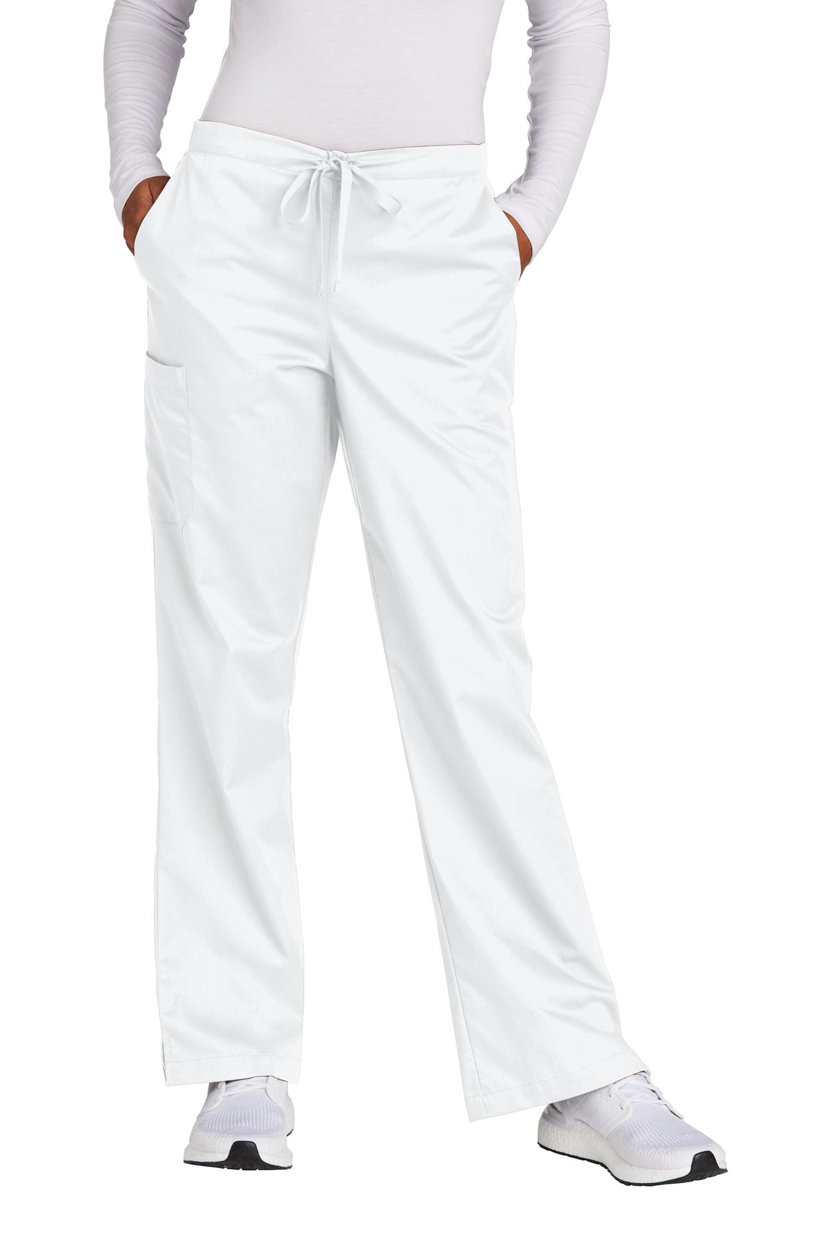 WonderWink Women's Petite WorkFlex Flare Leg Cargo Pant. WW4750P WonderWink