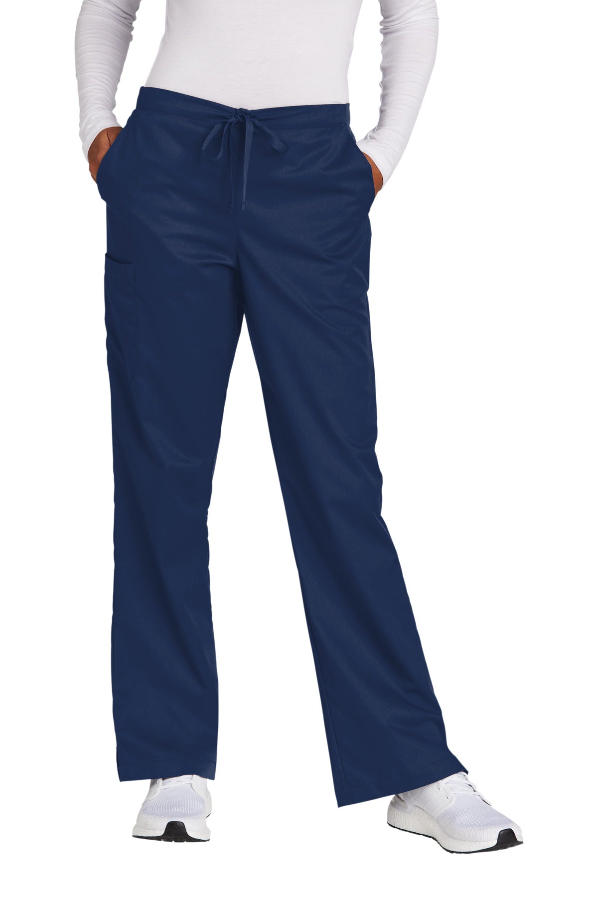 WonderWink Women's Petite WorkFlex Flare Leg Cargo Pant. WW4750P WonderWink