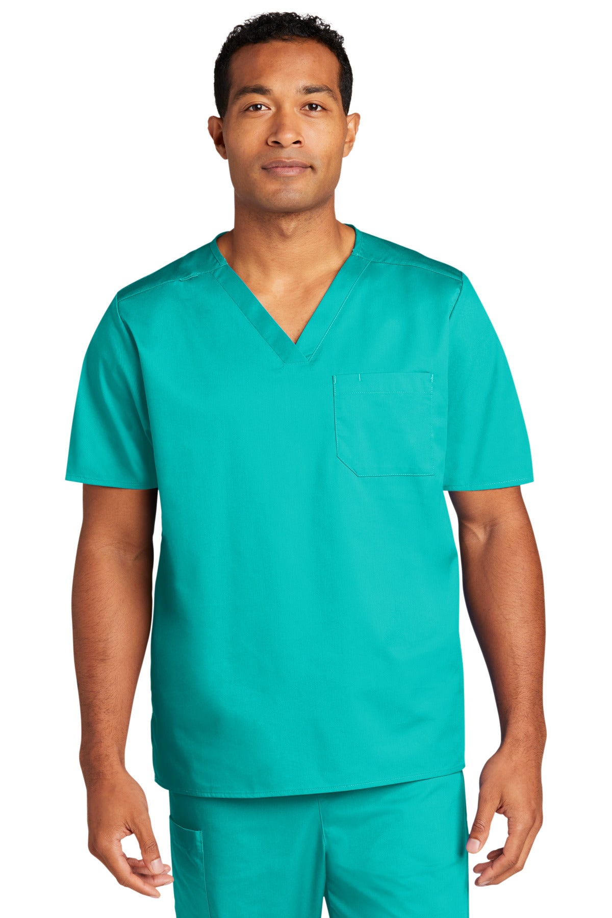 WonderWink Unisex WorkFlex Chest Pocket V-Neck Top. WW3160