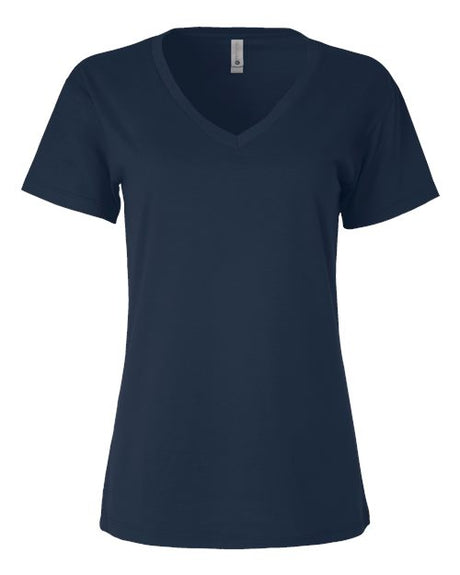 Next Level Women's Fine Jersey Relaxed V T-Shirt Next Level
