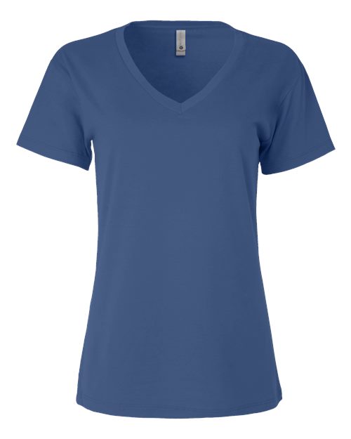 Next Level Women's Fine Jersey Relaxed V T-Shirt Next Level