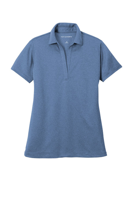 Port Authority Ladies Heathered Silk Touch Performance Polo. LK542 Port Authority