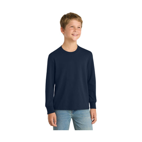 Port & Co Youth   Long Sleeve Core Cotton Tee