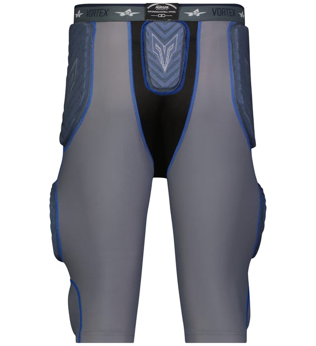 Alleson Athletic Men's Vortex Integrated 7 Padded Football Girdle Football Girdles Adult