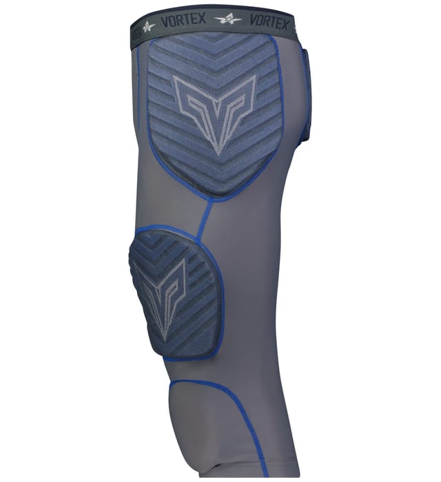 Alleson Athletic Men's Vortex Integrated 7 Padded Football Girdle Football Girdles Adult