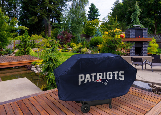 Rico Industries NFL  New England Patriots Navy Deluxe Grill Cover-1