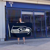 Rico Industries NFL  Seattle Seahawks Standard 3' x 5' Banner Flag-4