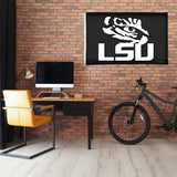 Rico Industries NCAA LSU Tigers Carbon Fiber 3' x 5' Banner Flag-1