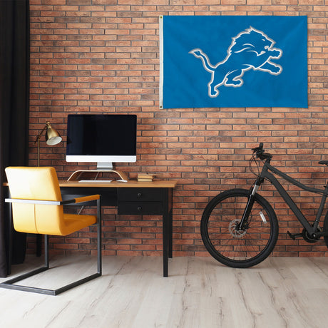 Rico Industries NFL  Detroit Lions Standard 3' x 5' Banner Flag-1