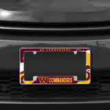 Rico Industries NFL  Washington Commanders Wave 12" x 6" Chrome License Plate Frame-1