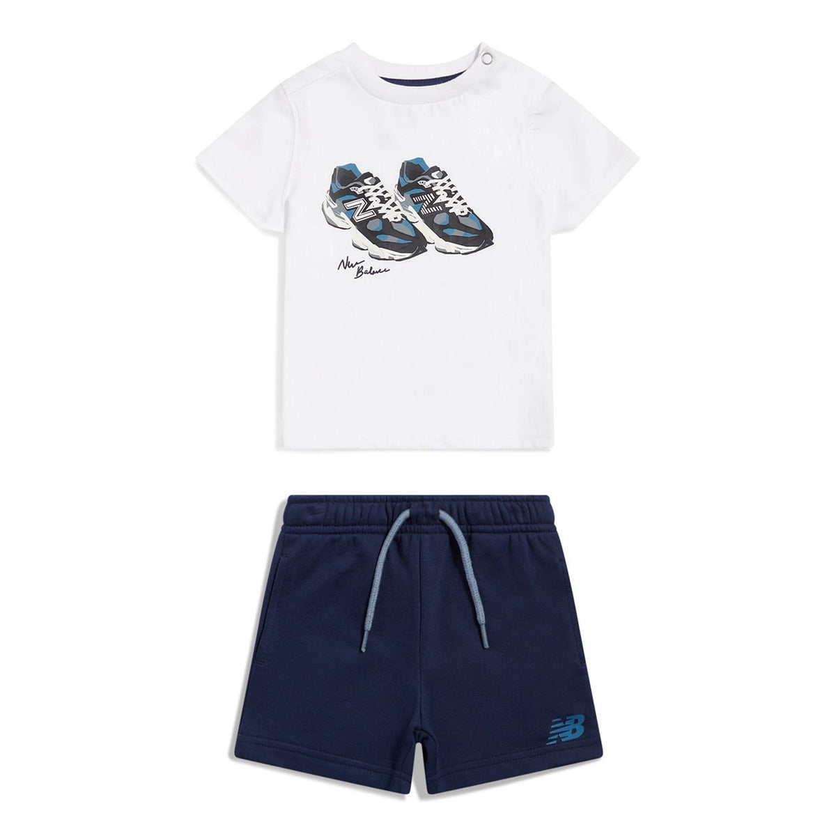 New Balance Infant & Toddler 9060 Graphic T-Shirt & Shorts Set-1