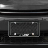 Rico Industries NFL  Carolina Panthers Black 12" x 6" Chrome License Plate Frame-1