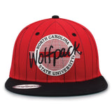 The Game Headwear NC State Flat Brim Snapback Hat