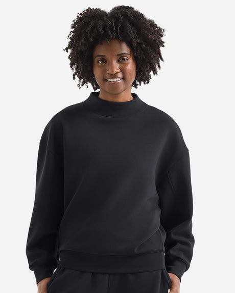 TriDri Women's Luxe Mock Neck Sweatshirt