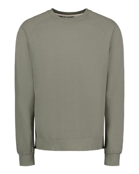 MV Sport Men's Vintage Fleece Raglan Crewneck Sweatshirt-1