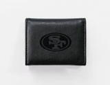 Rico Industries NFL  San Francisco 49ers  Laser Engraved Faux Leather Trifold Wallet-1