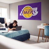 Rico Industries NBA  Los Angeles Lakers Purple 3' x 5' Banner Flag-3