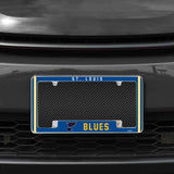 Rico Industries NHL  St. Louis Blues Classic 12" x 6" Chrome License Plate Frame-1