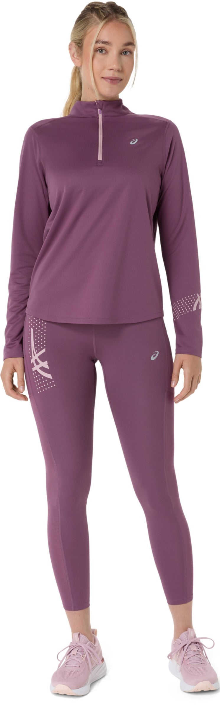 Asics Women's Icon 1/2 Zip Long Sleeve Top-1