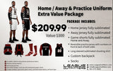Eurostep Home & Away Extra Value Basketball Premium Uniform Package