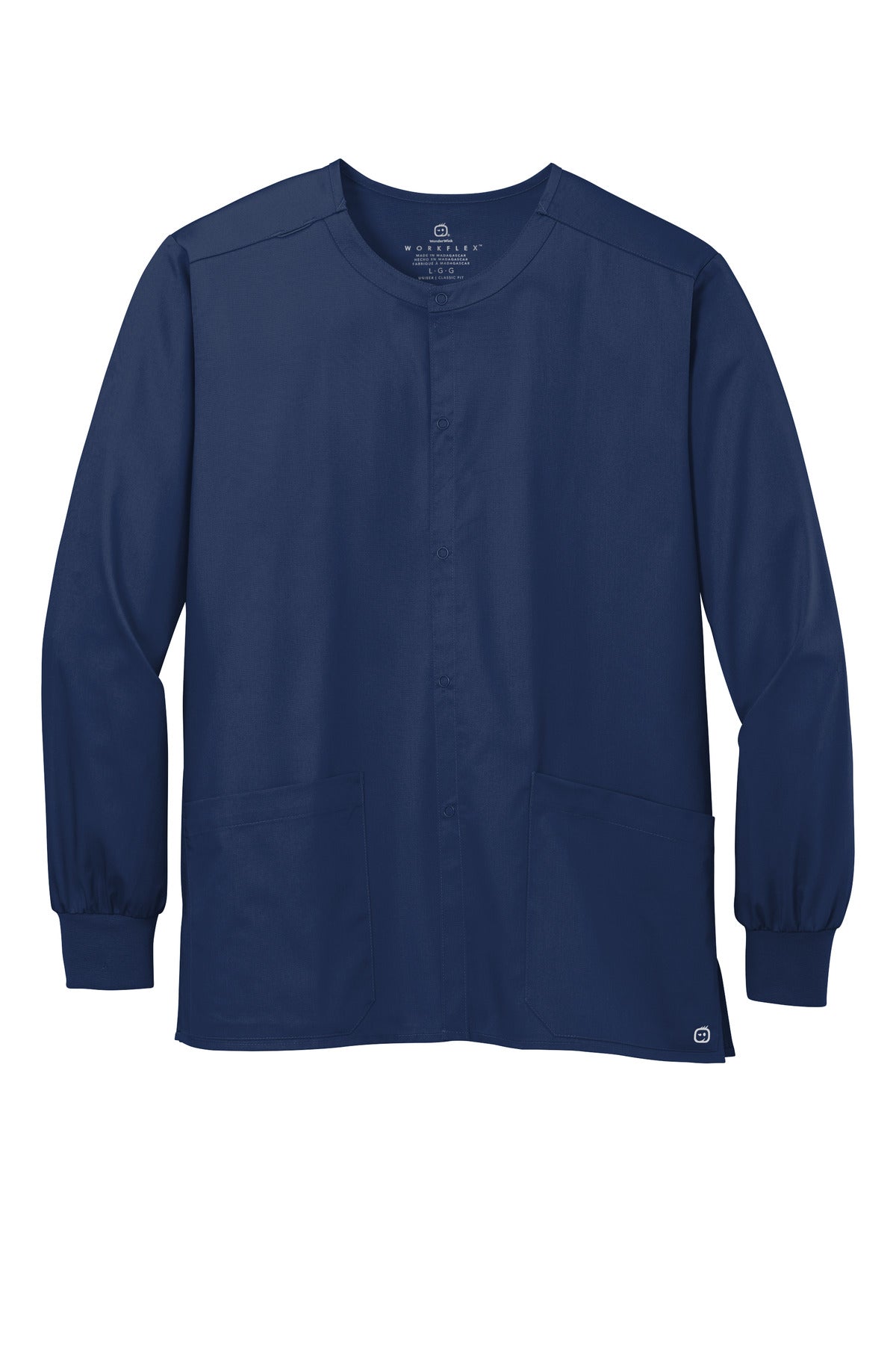 WonderWink Unisex WorkFlex Snap-Front Scrub Jacket. WW3080