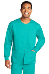WonderWink Unisex WorkFlex Snap-Front Scrub Jacket. WW3080