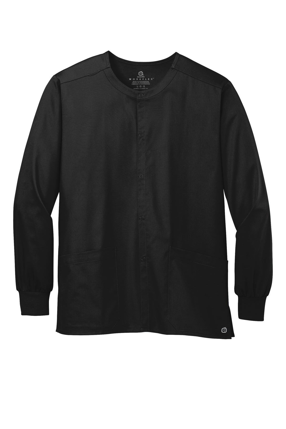 WonderWink Unisex WorkFlex Snap-Front Scrub Jacket. WW3080
