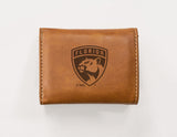 Rico Industries NHL  Florida Panthers  Laser Engraved Faux Leather Trifold Wallet-1
