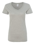 J. America Women's Glitter V-Neck Tee 8136