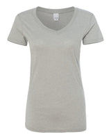 J. America Women's Glitter V-Neck Tee 8136