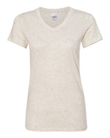J. America Women's Glitter V-Neck Tee 8136