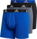 adidas Men's Big & Tall Stretch Cotton 3-Pack Boxer Brief adidas