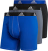 adidas Men's Big & Tall Stretch Cotton 3-Pack Boxer Brief adidas