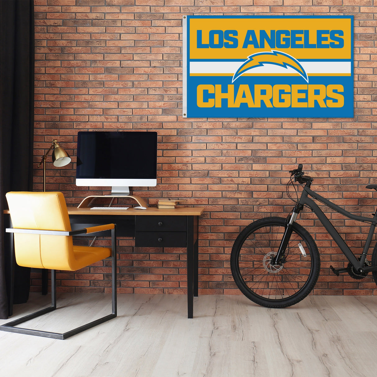 Rico Industries NFL  Los Angeles Chargers Bold 3' x 5' Banner Flag-1