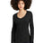 District Women's   Perfect Tri   Long Sleeve V-Neck Tee DT135