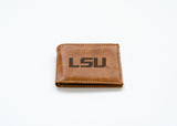 Rico Industries NCAA LSU Tigers  Laser Engraved Billfold Wallet-2