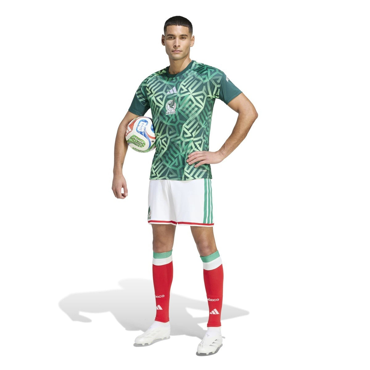 adidas Men's Mexico 26 Home Pre Match Jersey-3