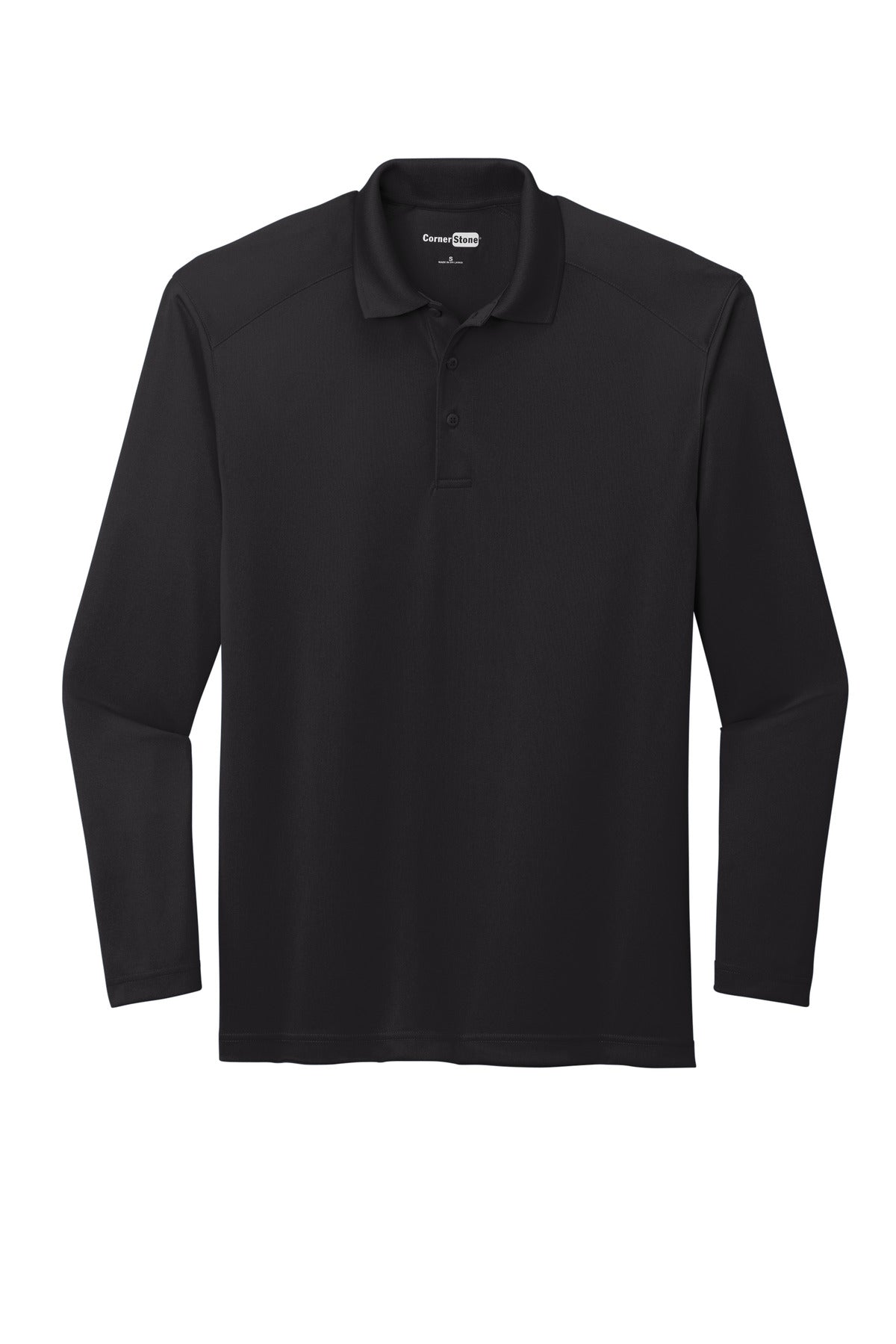 CornerStone Men's Select Lightweight Snag-Proof Long Sleeve Polo. CS418LS CornerStone