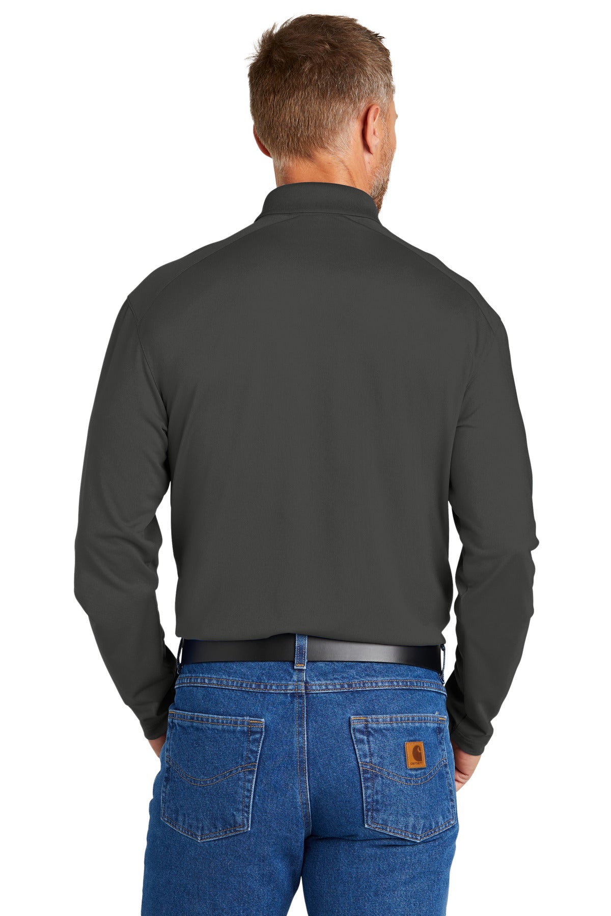 CornerStone Men's Select Lightweight Snag-Proof Long Sleeve Polo. CS418LS CornerStone